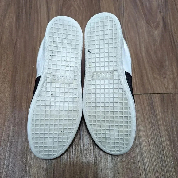 Vince Size 5M  Vista Lace Less Lizard Embossed Leather Slip-on Sneakers White - Picture 7 of 12